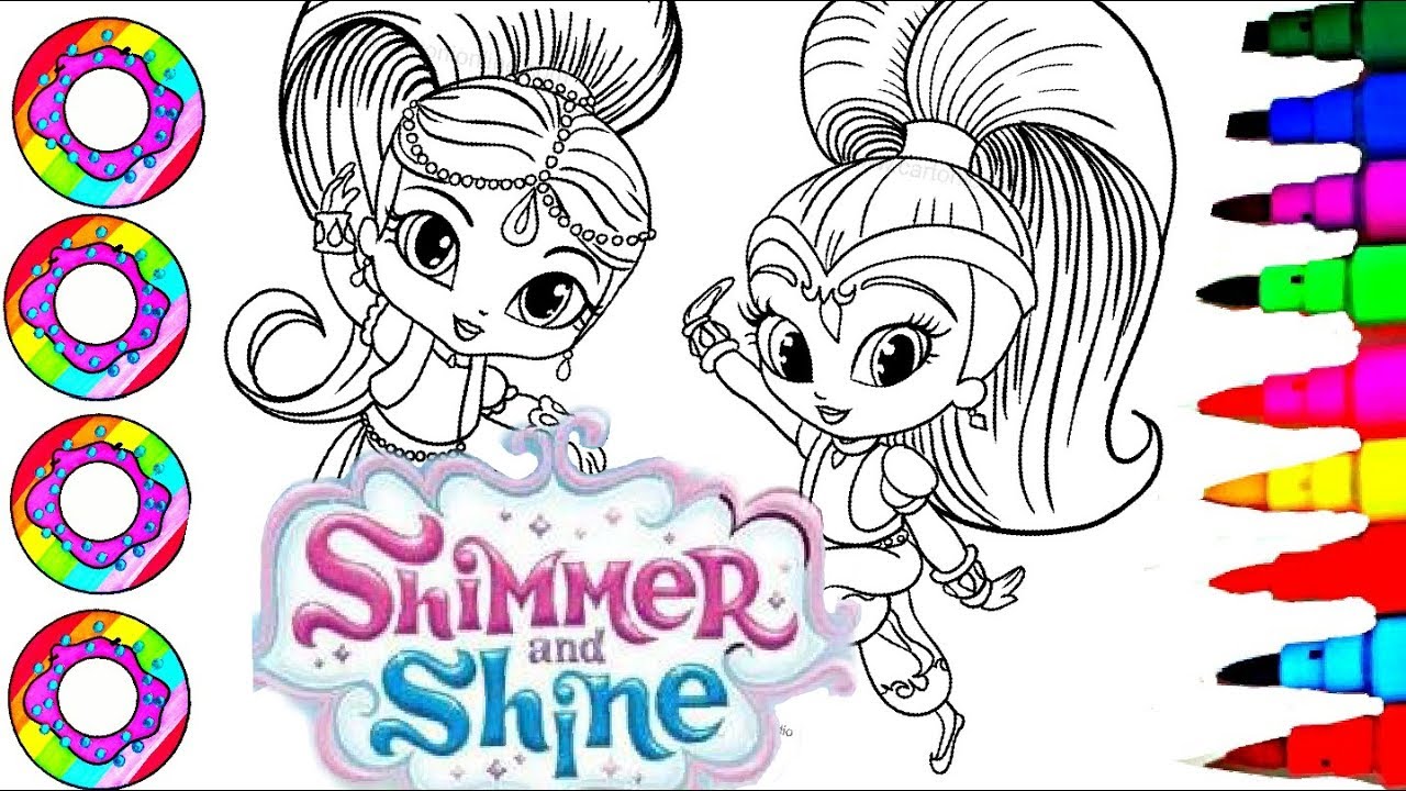 Colouring Drawings Shimmer and Her Best Friends Coloring Books l Disney Brilliant