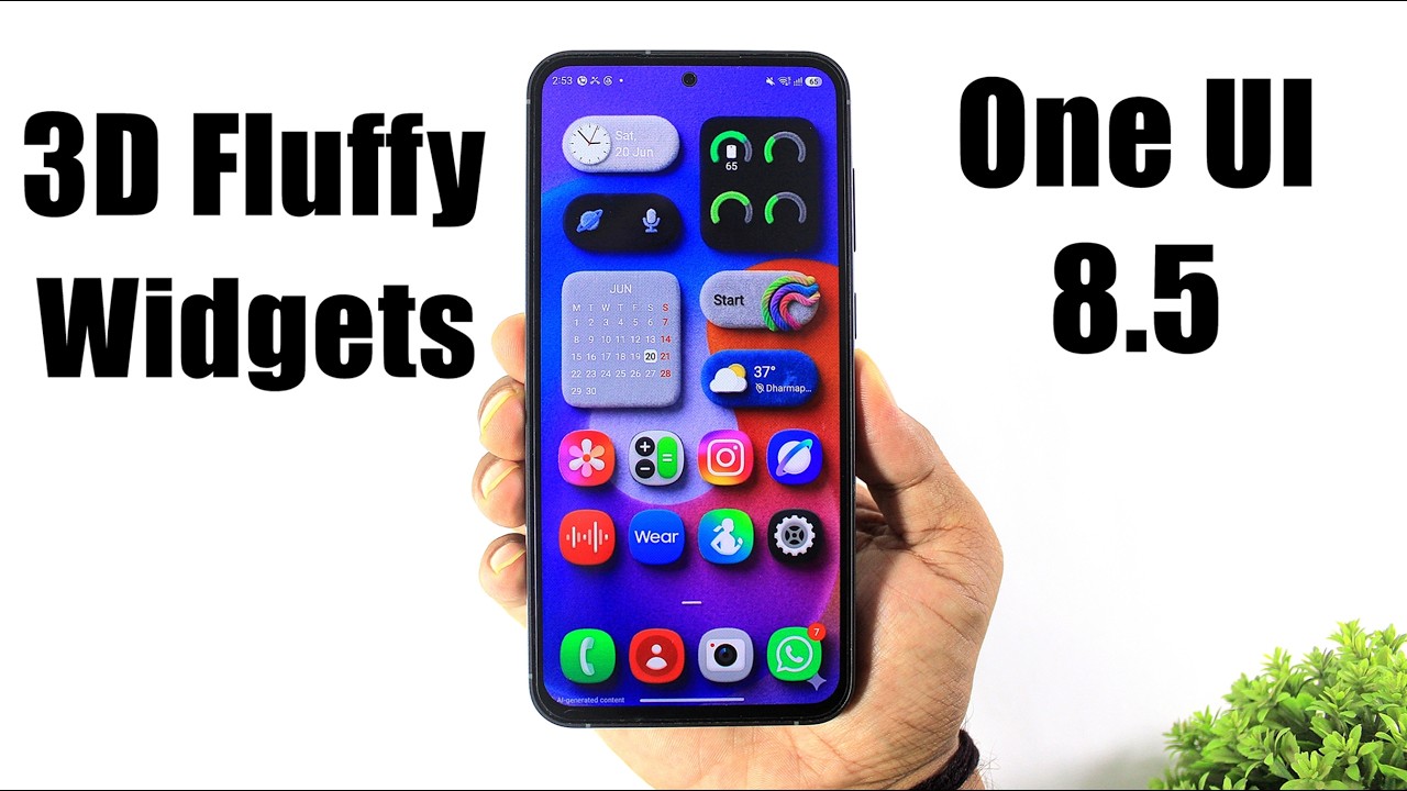 Установка 3D-виджетов Fluffy в One UI 8.5 | Как установить 3D-виджеты Fluffy на Samsung One UI 8.5