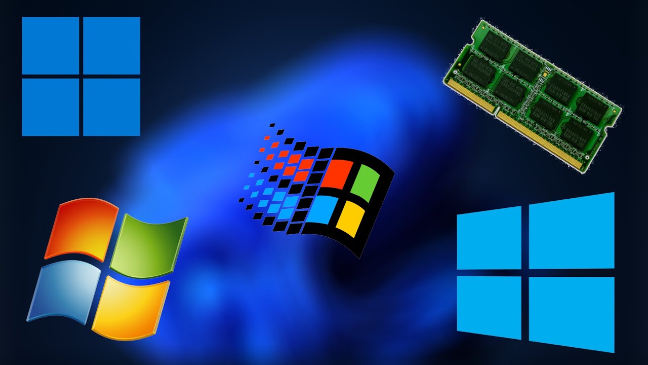 Using Windows 95 to Windows 11 with 512MB ram