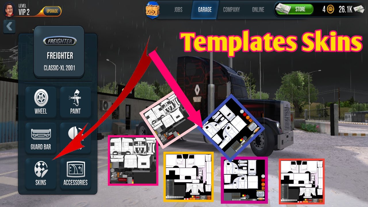 How to download Truck Simulator Ultimate Templates skins by AR Games