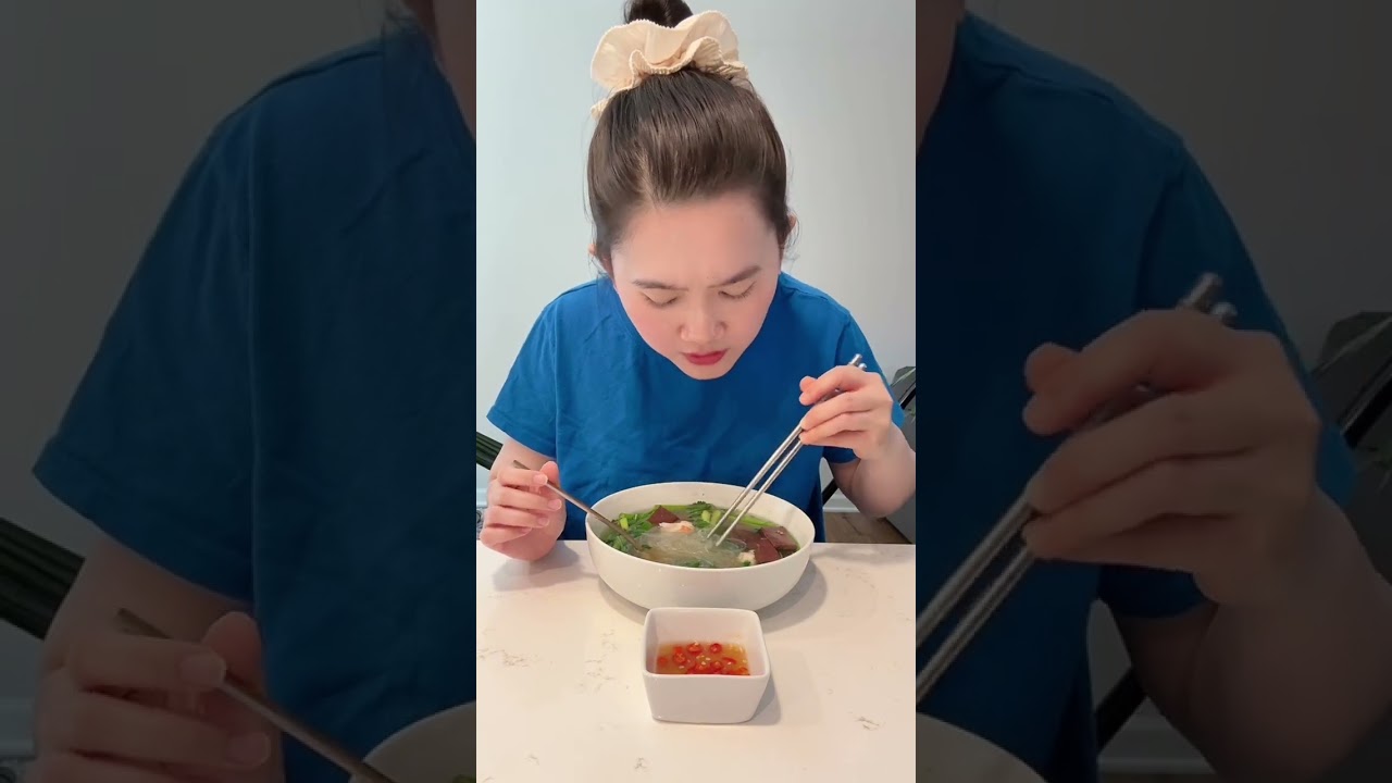 #6 Bữa ăn nơi xứ xa với món Việt yêu thích - Miến nấu với huyết và tôm | Cuộc Sống Mỹ thường ngày 