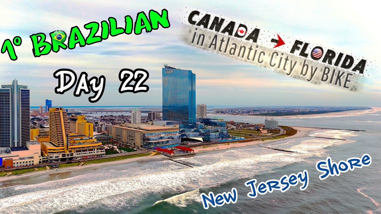 ep21 | Pedalando na Famosa Atlantic City, Ilhas e Praias espetaculares no Sudeste de New Jersey USA