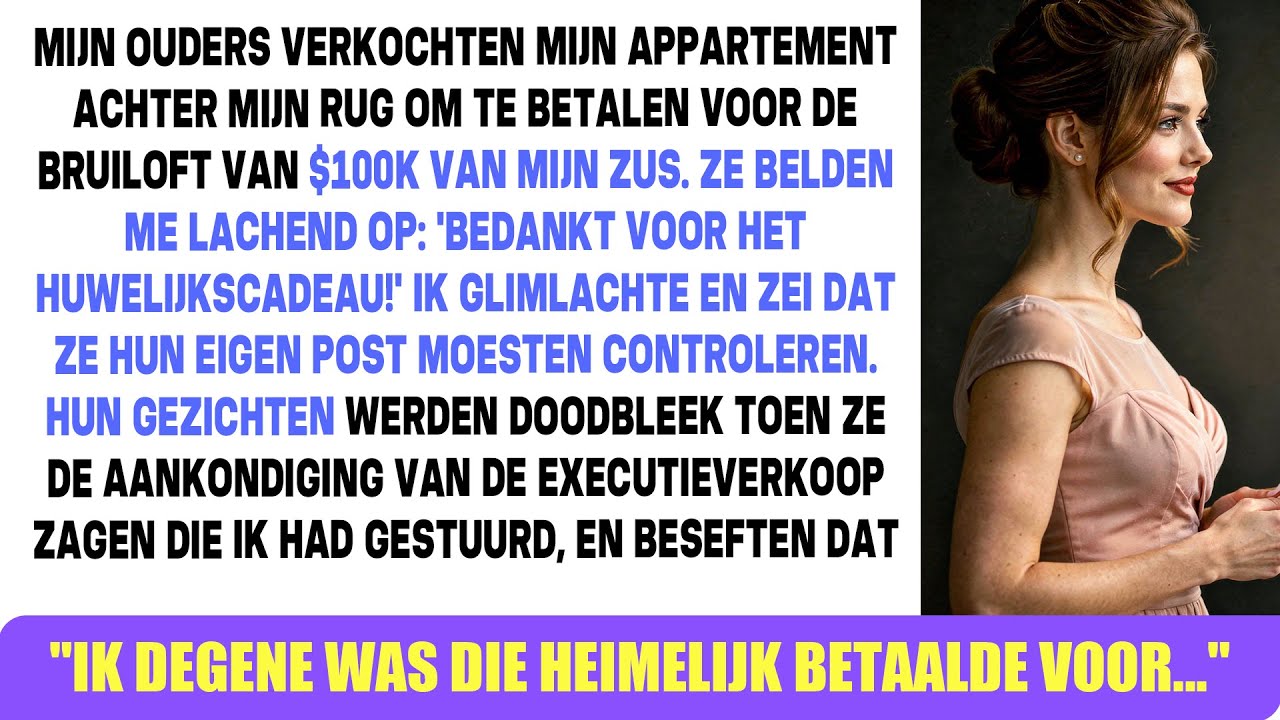 Mijn ouders verkochten mijn flat voor zus's dure bruiloft — tot ik met de echte akte kwam.