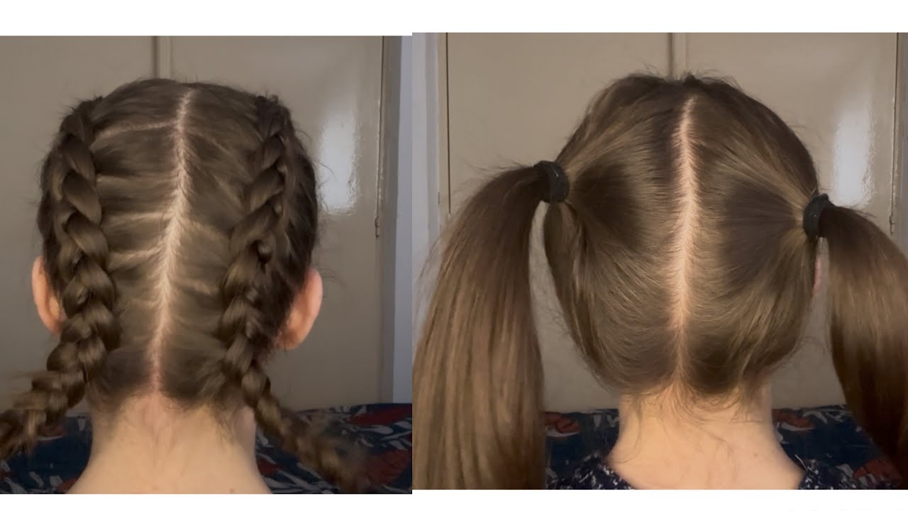 Brushing ponytail, brushing hair, scalp massage, pigtails, dutch braid 💕 ASMR 