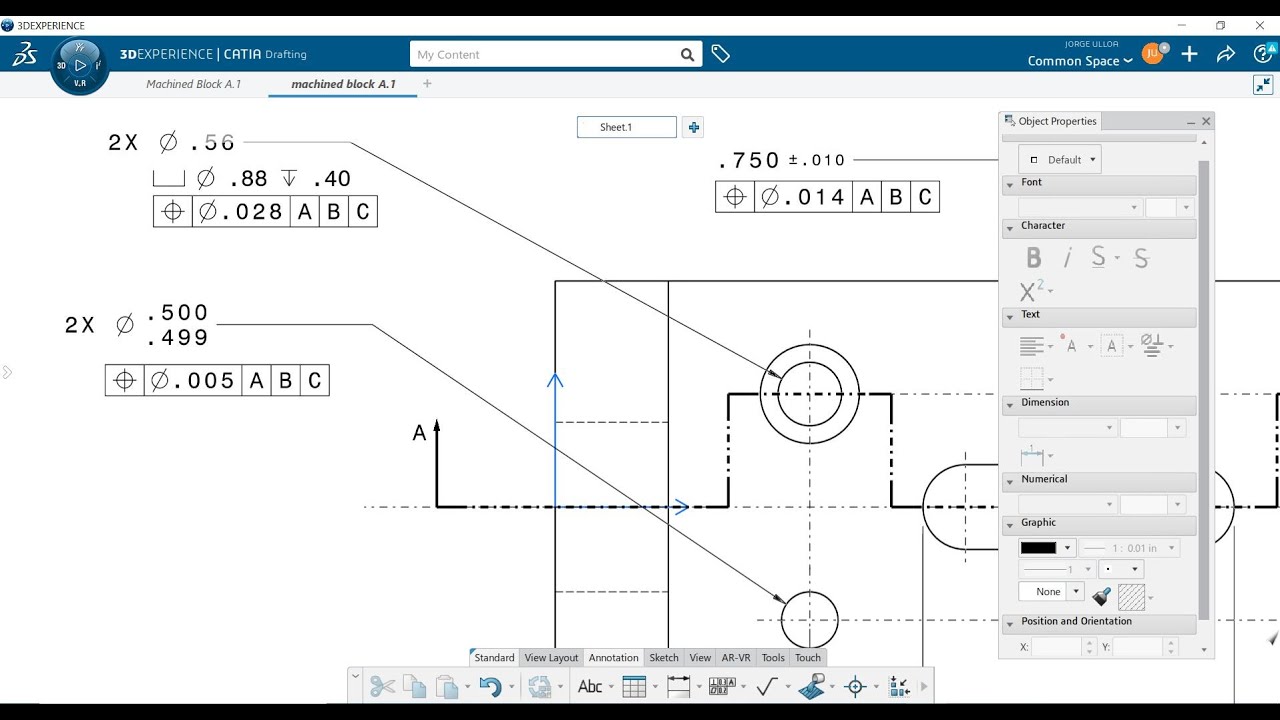 Catia GD&T and Drafting Symbols