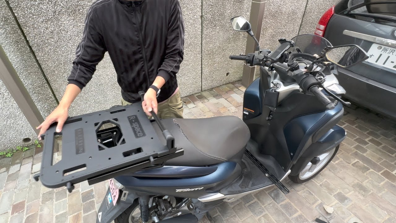 冬キャンに向けてトリシティ125をアップグレードさせてみた