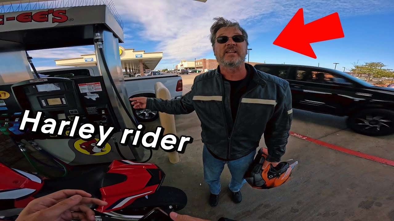 PASSING A GROUP OF HARLEY RIDERS&hellip;