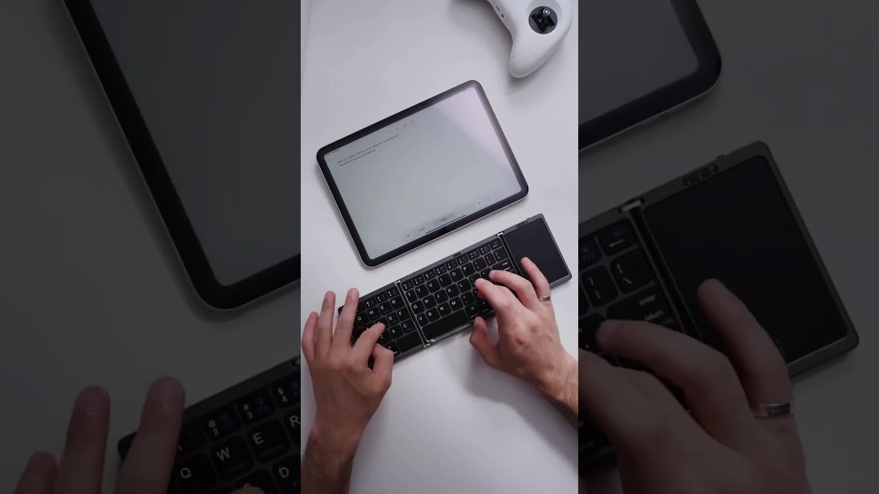 Teclado Dobr&aacute;vel Bluetooth e Touchpad