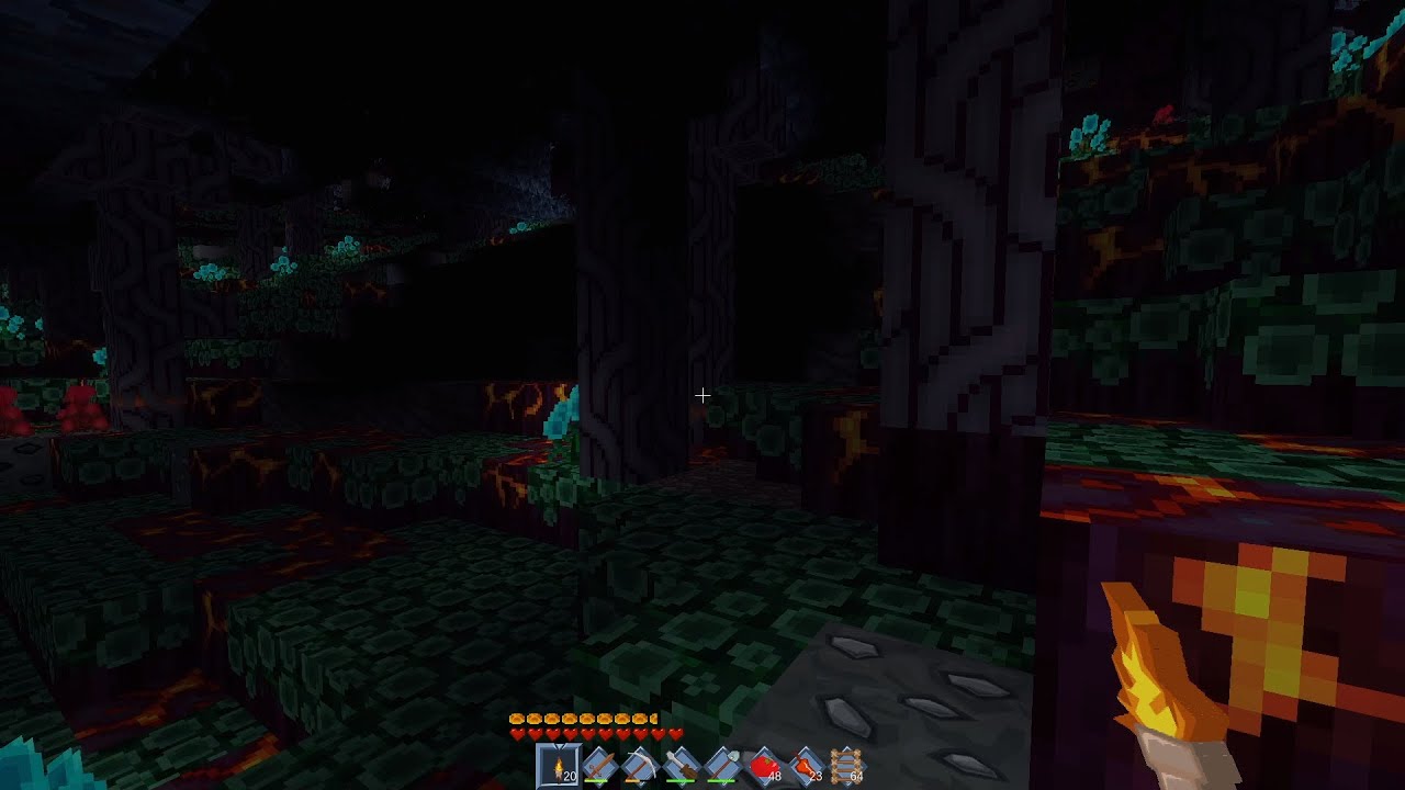 Exploring Deep Under / Expanding Farm. (Luanti-Asuna)