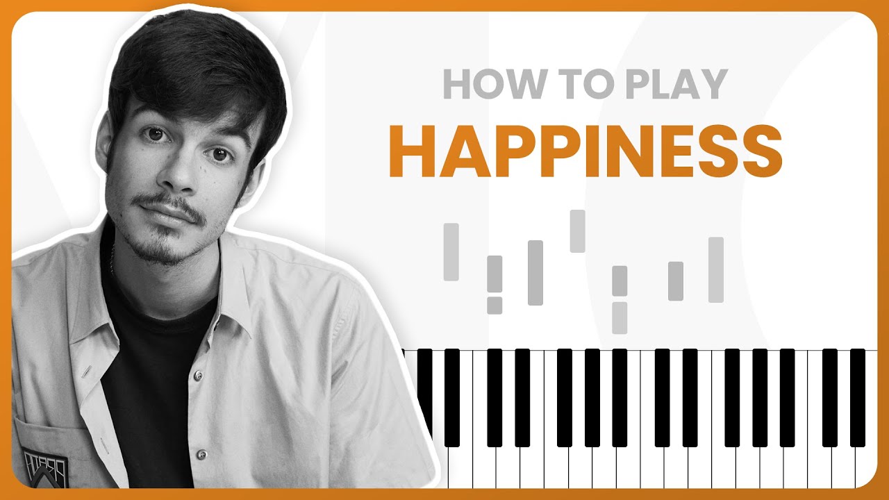 How To Play Happiness By Rex Orange County On Piano - Piano Tutorial (PART 1)