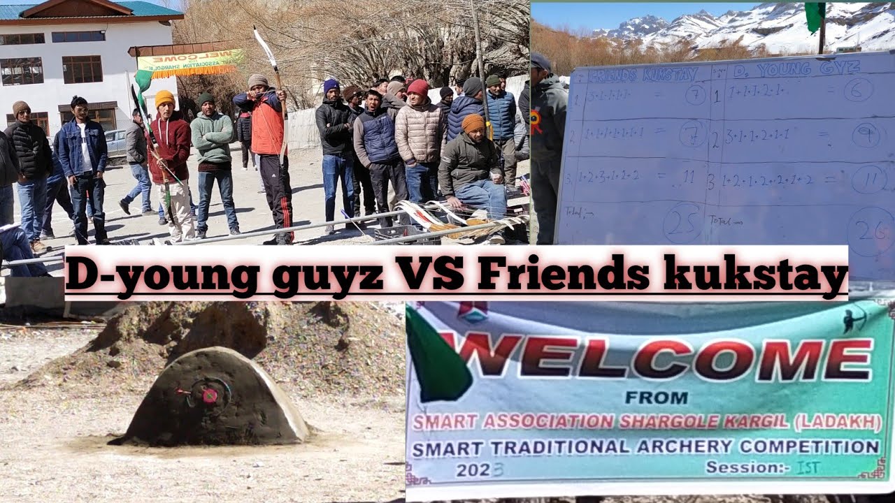 D-young guyz VS Friends Kukstay Archery Competition Romanchak match score (25-26).