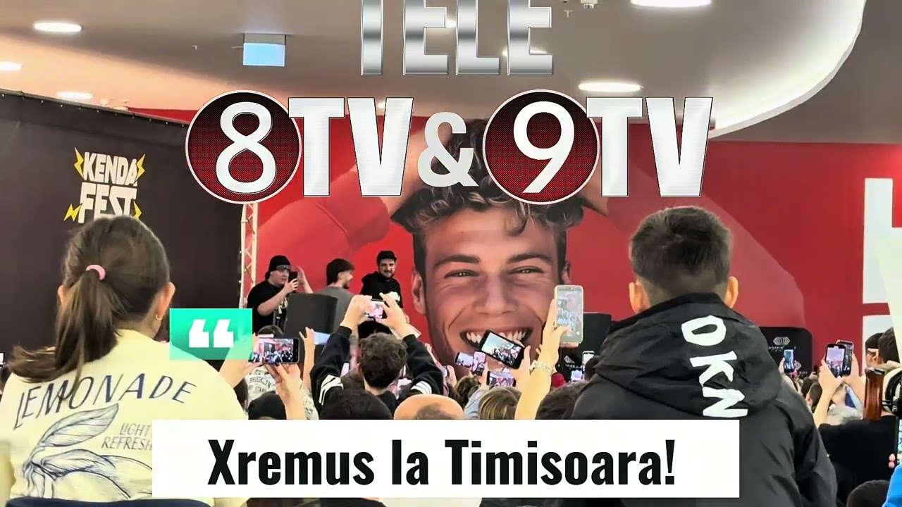 Nebuniee la Timisoara printre copii. XREMUS LA SHOPPING CITY #xremus #timisoara