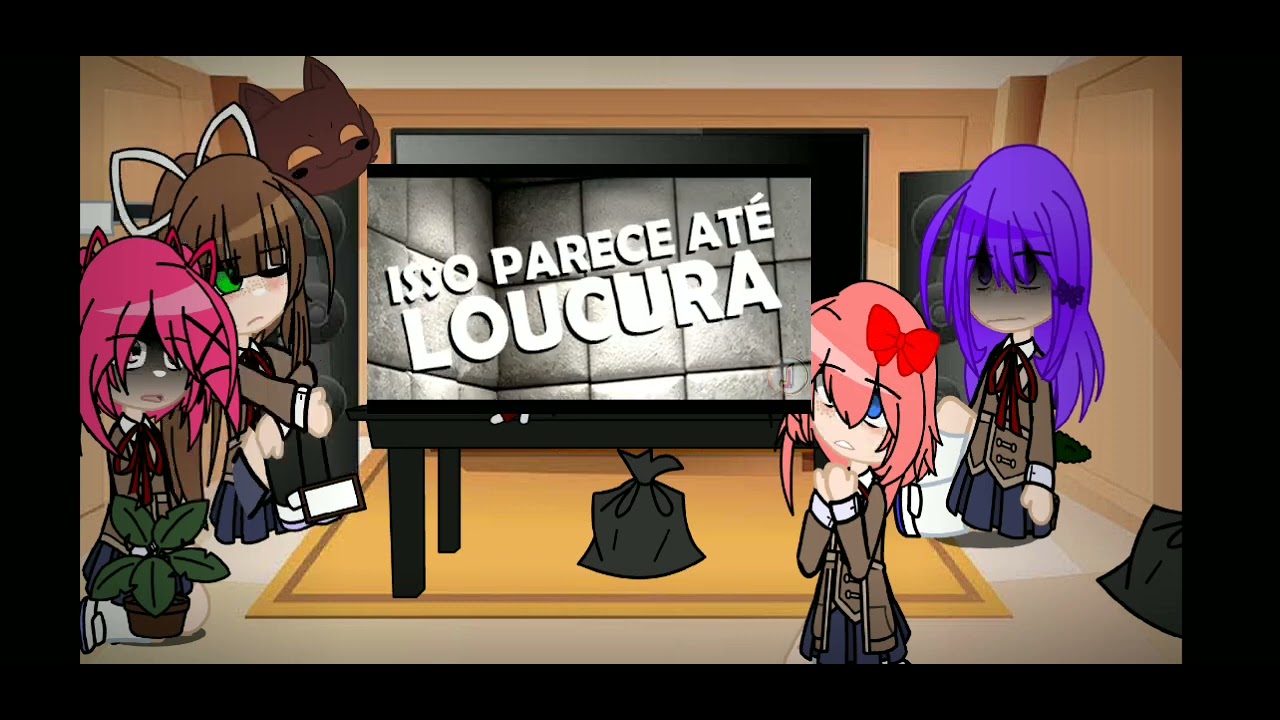 Doki Doki reagindo a o rap SO PODE COM3R UMA | GACHA CLUB | DDLC