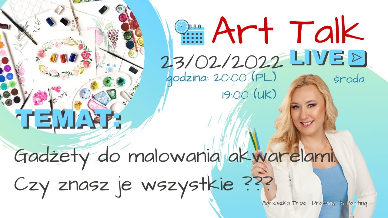 ART TALK LIVE: Gadżety do akwareli? Czy znasz je wszystkie?
