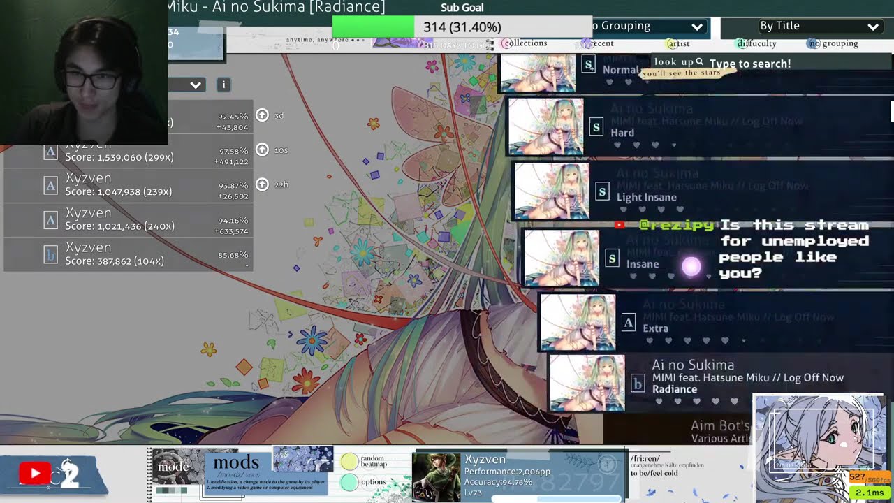 Day 49/365 | Quick Osu! Stream I have an Accounting Midterm Tomorrow