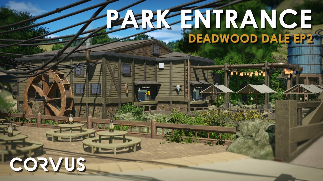 PARK ENTRANCE! - Deadwood Dale Ep 2 - Planet Coaster