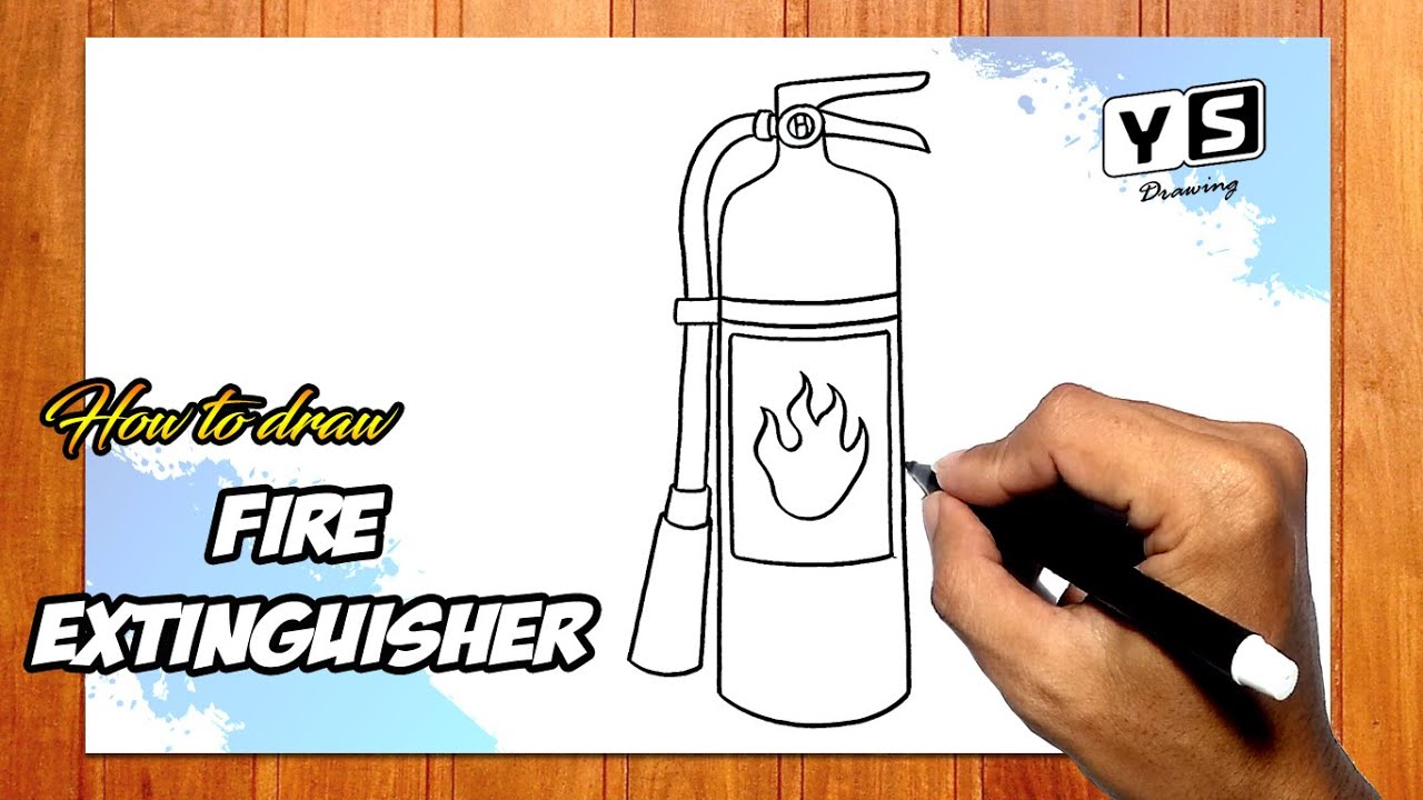 How to draw Fire Extinguisher