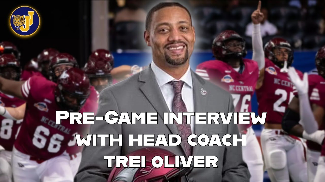 North Carolina Central Head Coach Trei Oliver Pregame Interview l Jaguar Journal