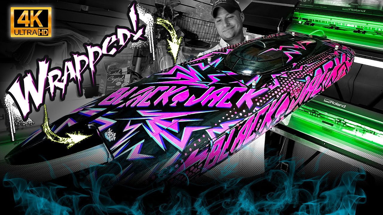 How to wrap a Pro-Boat Blackjack 42 RC boat with an aftermarket RC skin!