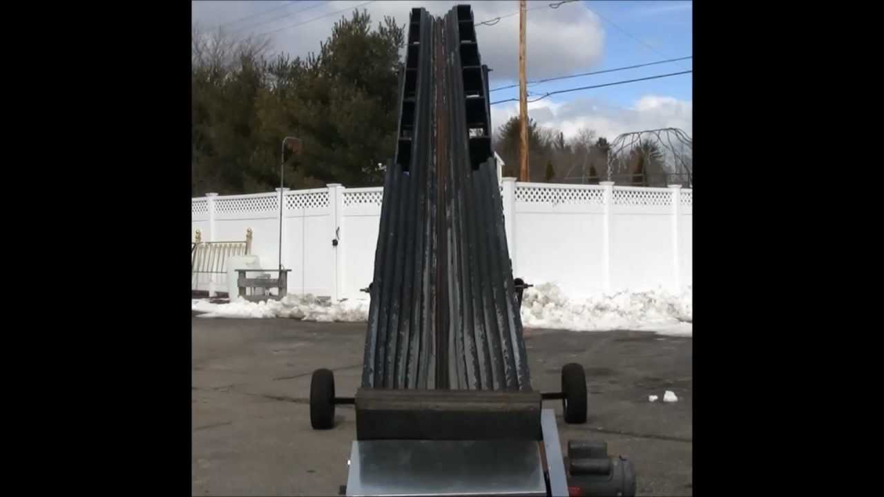 Best Homemade wood conveyor converted hay elevator - Version 2 FASTER