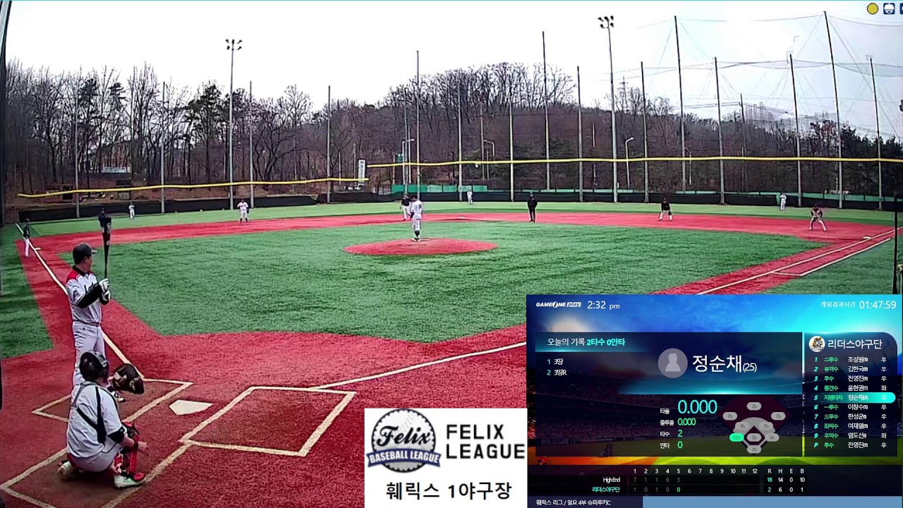 훼릭스 1구장 2026-03-15 (일) [12:45]  High End vs 리더스 야구단