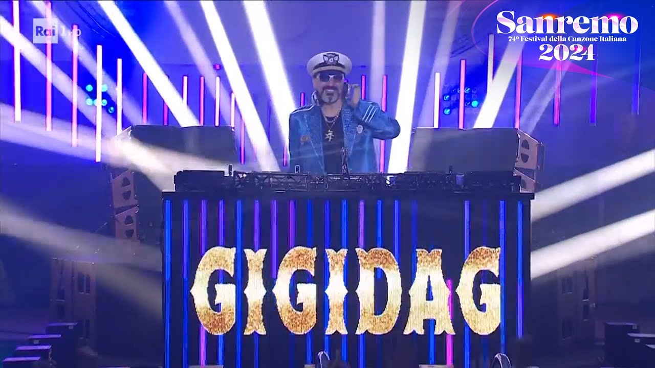 Sanremo 2024 -  Il dj set di Gigi D'Agostino