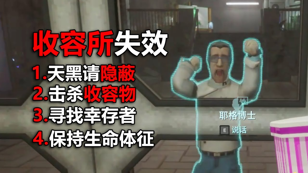 當你被困在收容失效的生物收容所中！ 小心怪物！ 努力活下去！#非生物因素 第一期