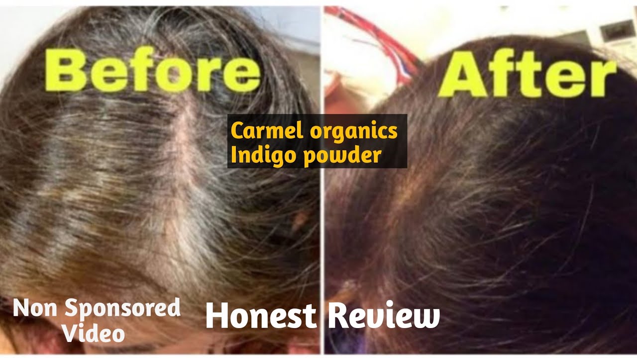 #indigopowderforhair I Use This Indigo Powder First Time & This Is The Result Carmel Organics Review