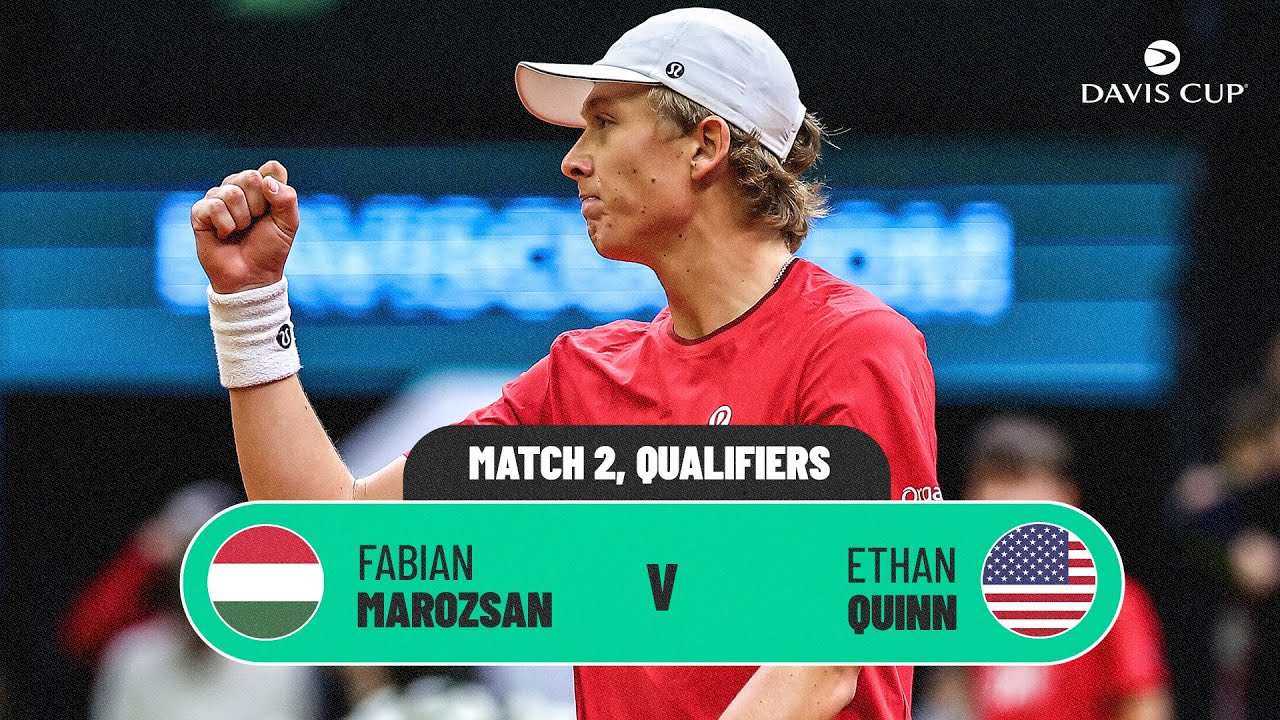 Fabian Marozsan v Ethan Quinn | Hungary v USA | 2026 Davis Cup Qualifiers 1st Round highlights