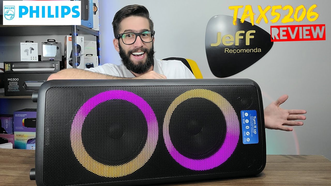 PHILIPS TAX5206 160W: Caixa de som PODEROSA!! Ótimo BENEFÍCIO!! (Análise Completa/Review)