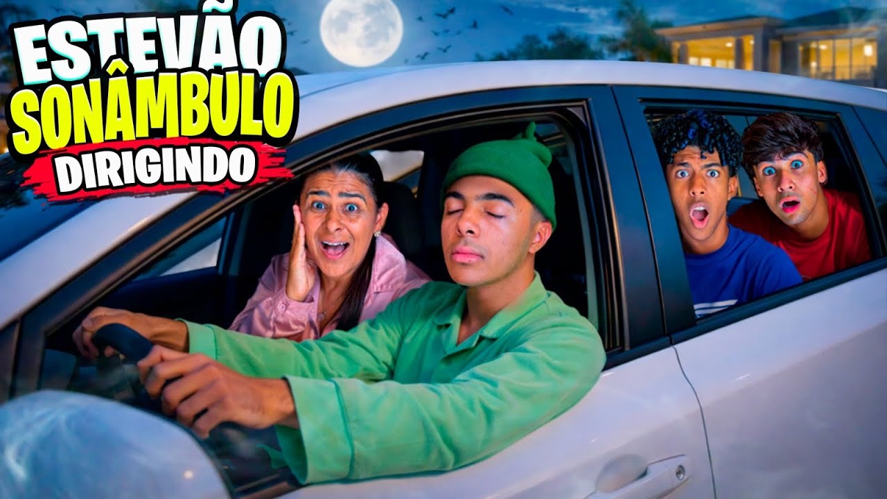 ESTEVÃO FICOU SONÂMBULO DIRIGIU O CARRO E BATEU‼️😰 