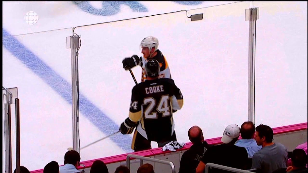 Brad Marchand gets the goal then taunts Matt Cooke  HD Game 2 June 3 2013