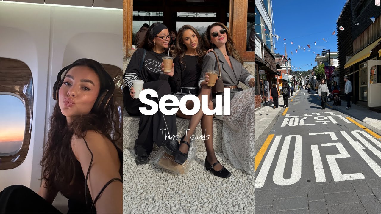Thirza Travels: Seoul Travel Vlog | City Life, Cafés & Exploring South Korea 🇰🇷✨
