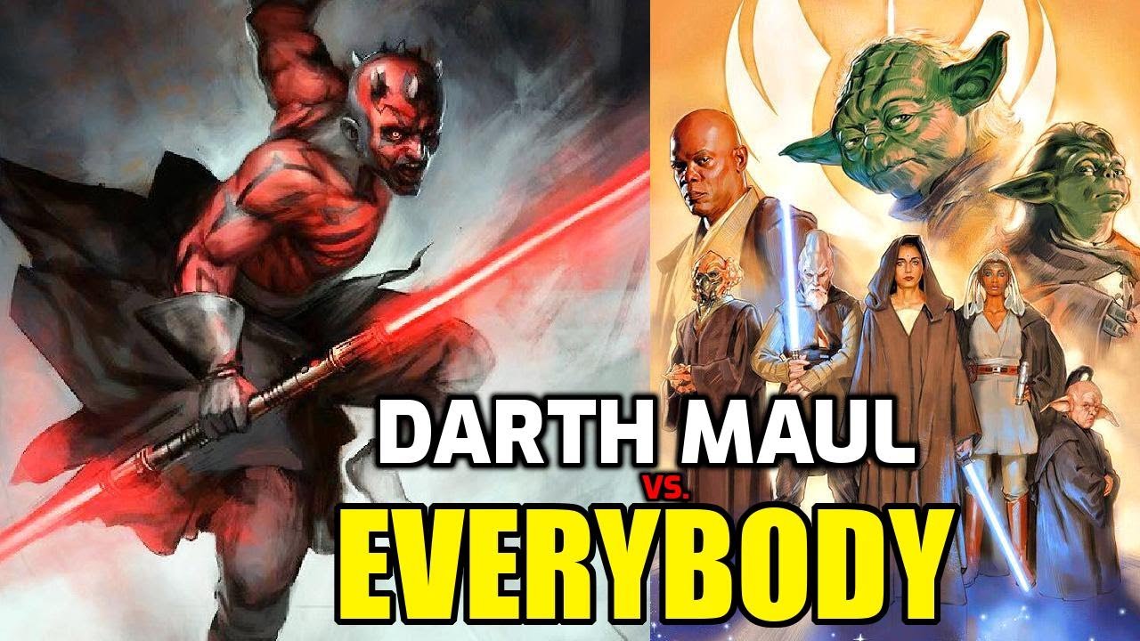 Darth Maul vs EVERY Jedi Master on the Council (How Far Would He Get?)