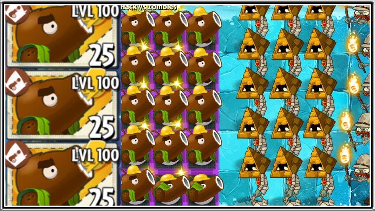 Coconut Cannon Level 100 Challenge - Plants vs Zombies 2 Epic Hack