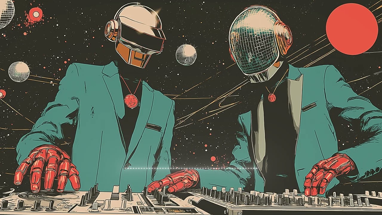 Daft Punk Smooth Galaxy Boogie 🪩🤖 | Chill Disco, Electro Funk, Neo Soul, Retro Groove Playlist