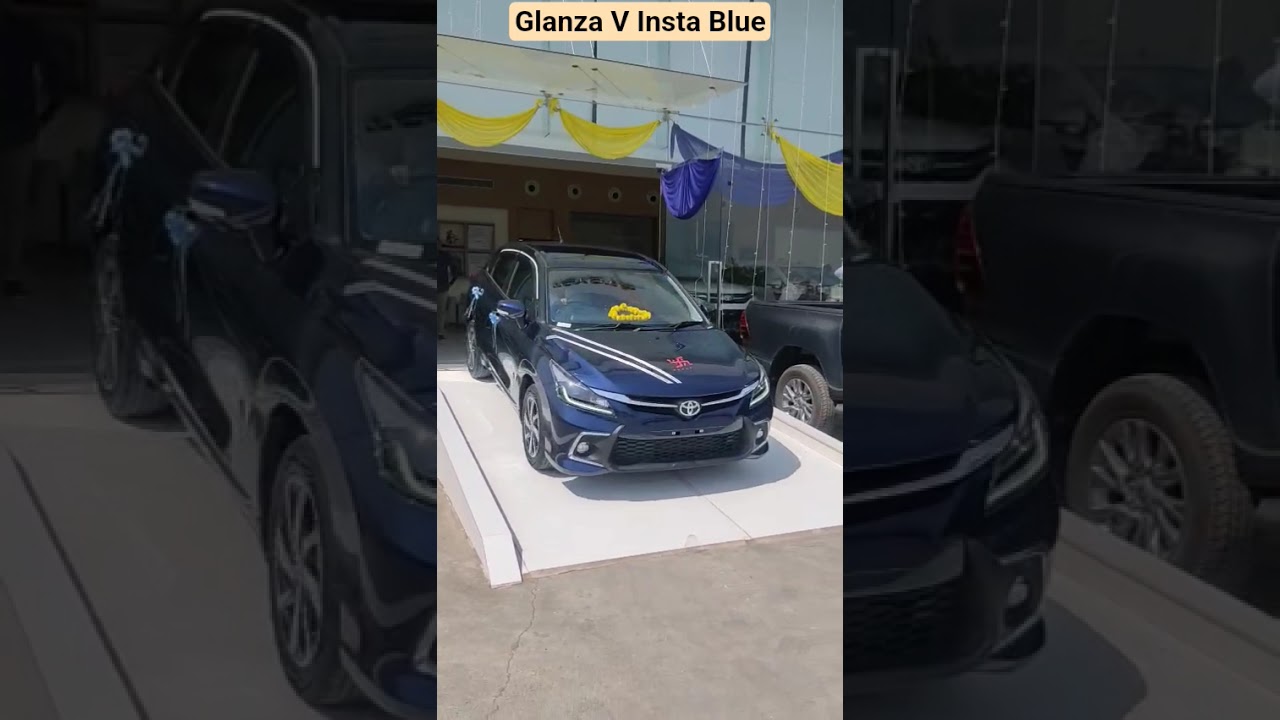 Toyota Glanza Top Model | V Insta Blue #glanza #toyotaglanza #topmodel #shorts #hatchback