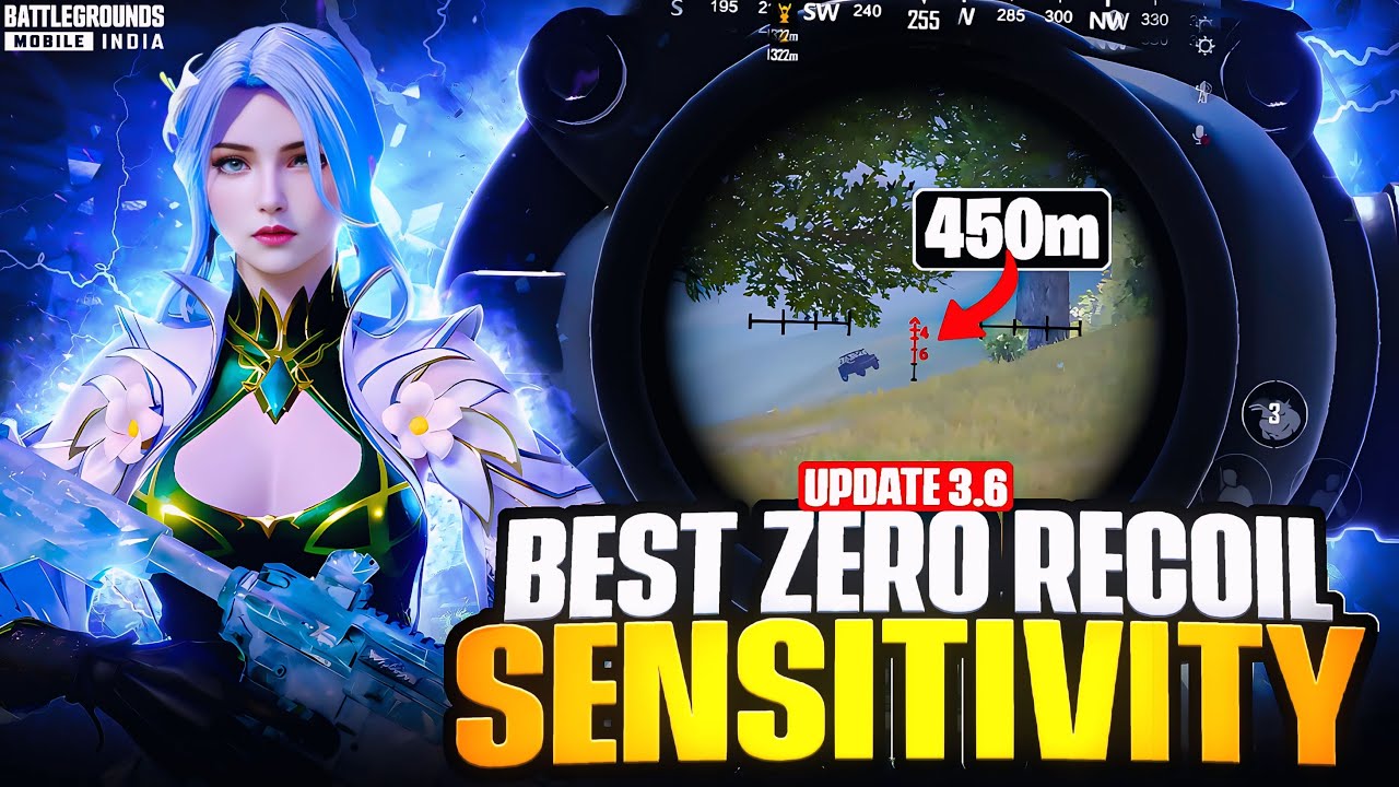 Best Zero Recoil Sensitivity in BGMI 3.6 Update😱| Fastest 1vs4 Clutches🥵
