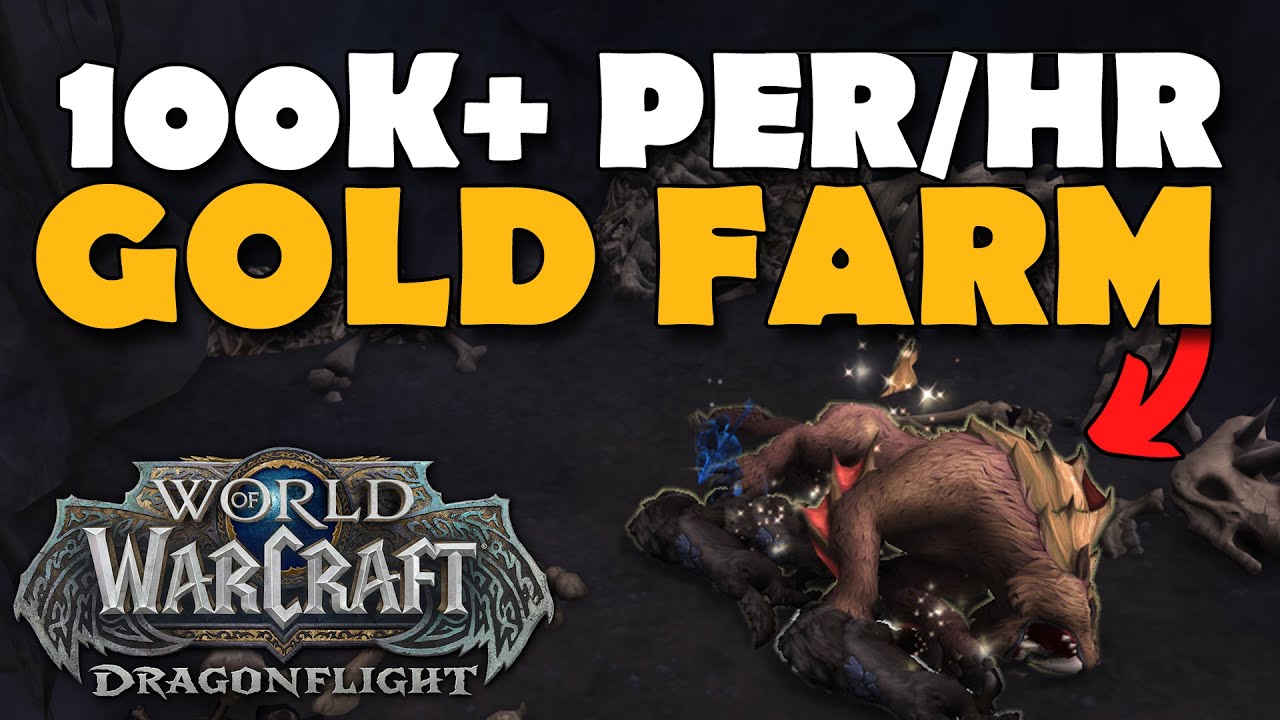INSANE 100k+ GOLD Per Hour Dragonflight Gold Farm (Skaara Skinning)