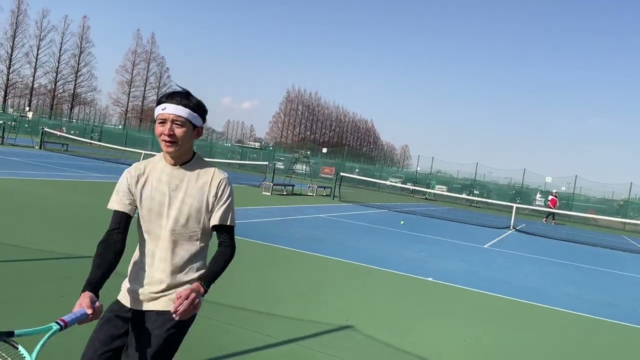 20260111 2セット目4-6　+最後フォアフルスイングでラリー　目指せムゼッティ Dr.岩井式テニスメソッド1.0実践記録