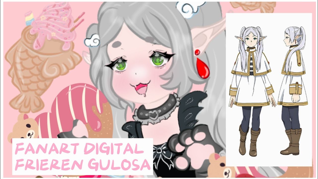 🌸 Frieren Gulosa - Fanart (Arte Digital)