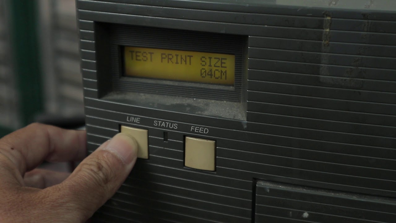 Head check printhead sato cl412