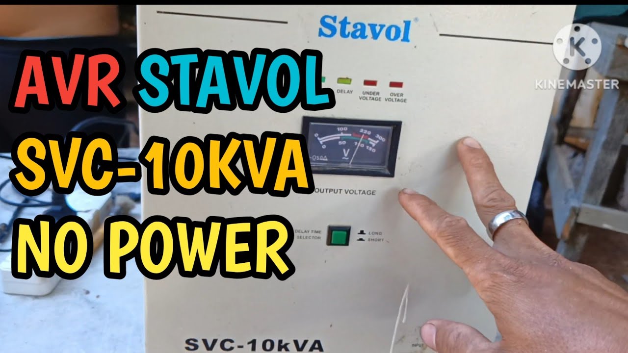 AVR - STAVOL. SVR---10KVA NO POWER
