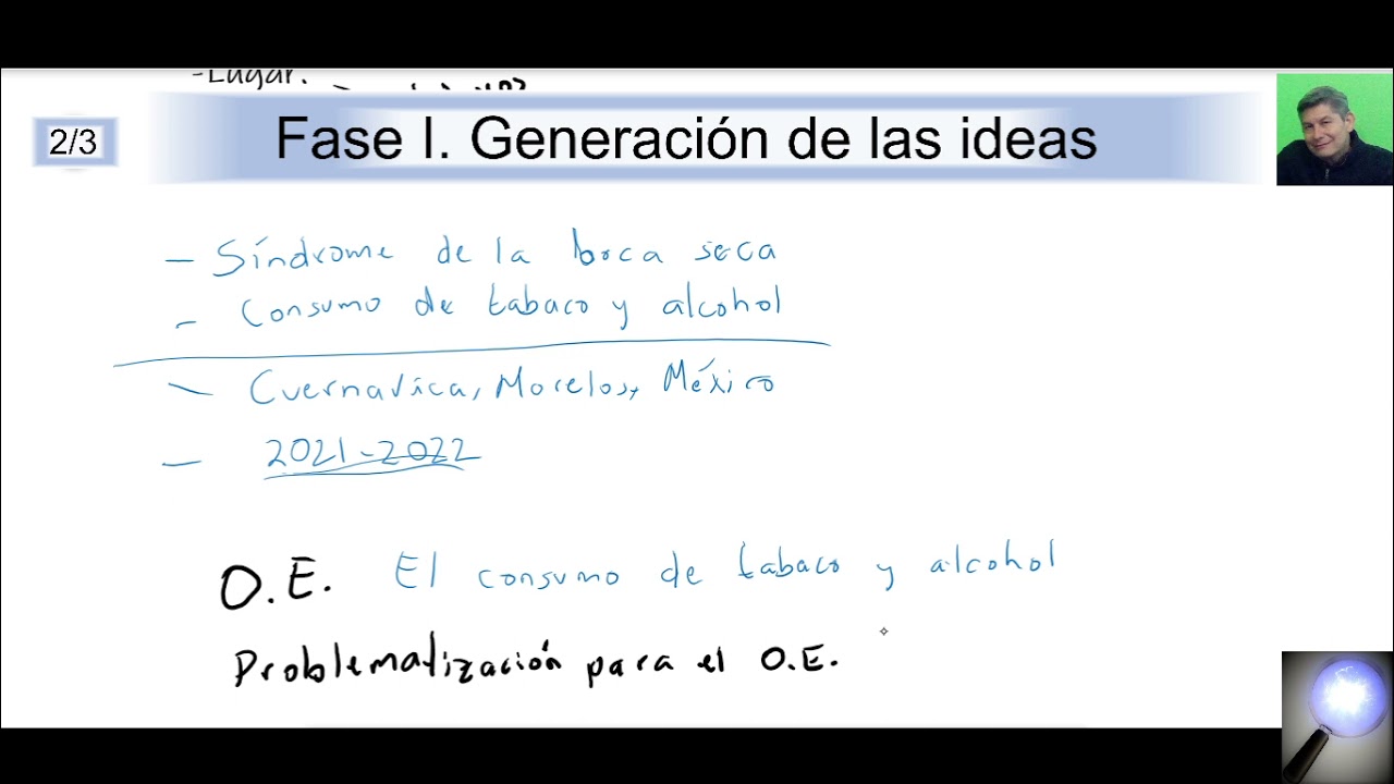 Fase I. Generación de las ideas 2de3. Productos que se deben obtener