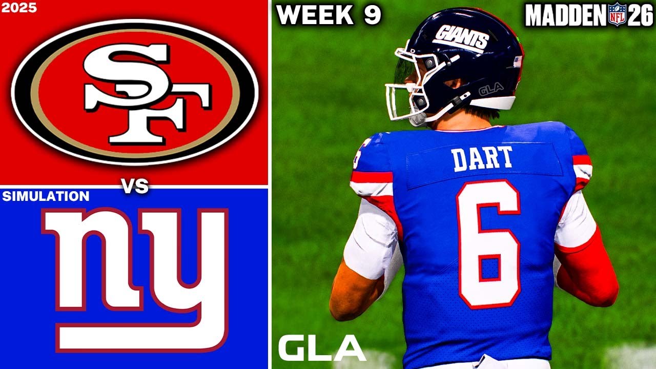 Giants vs. 49ers | Week 9 Simulation | Throwback Uniform Madden 26 PS5 Gameplay
