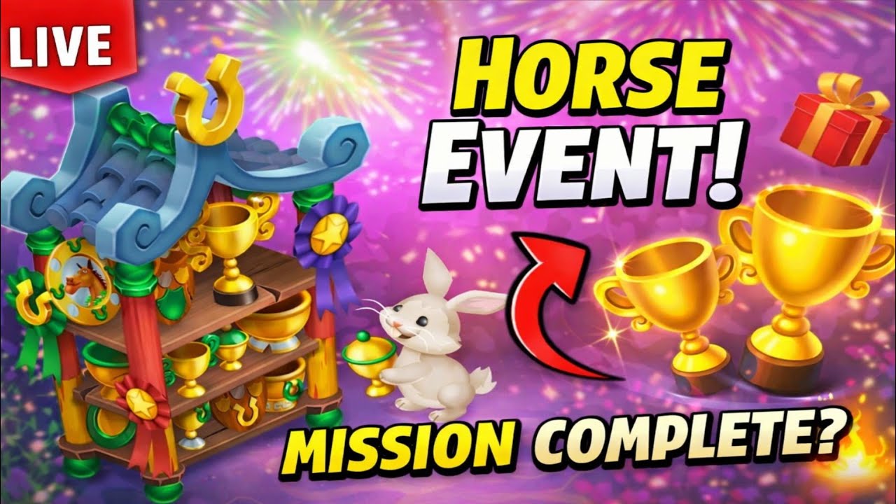 Hay Day LIVE – Day 29 | Aaj Horse Task Event Complete Karna Hi Hai 🐴#uniquegaminglive #hindi