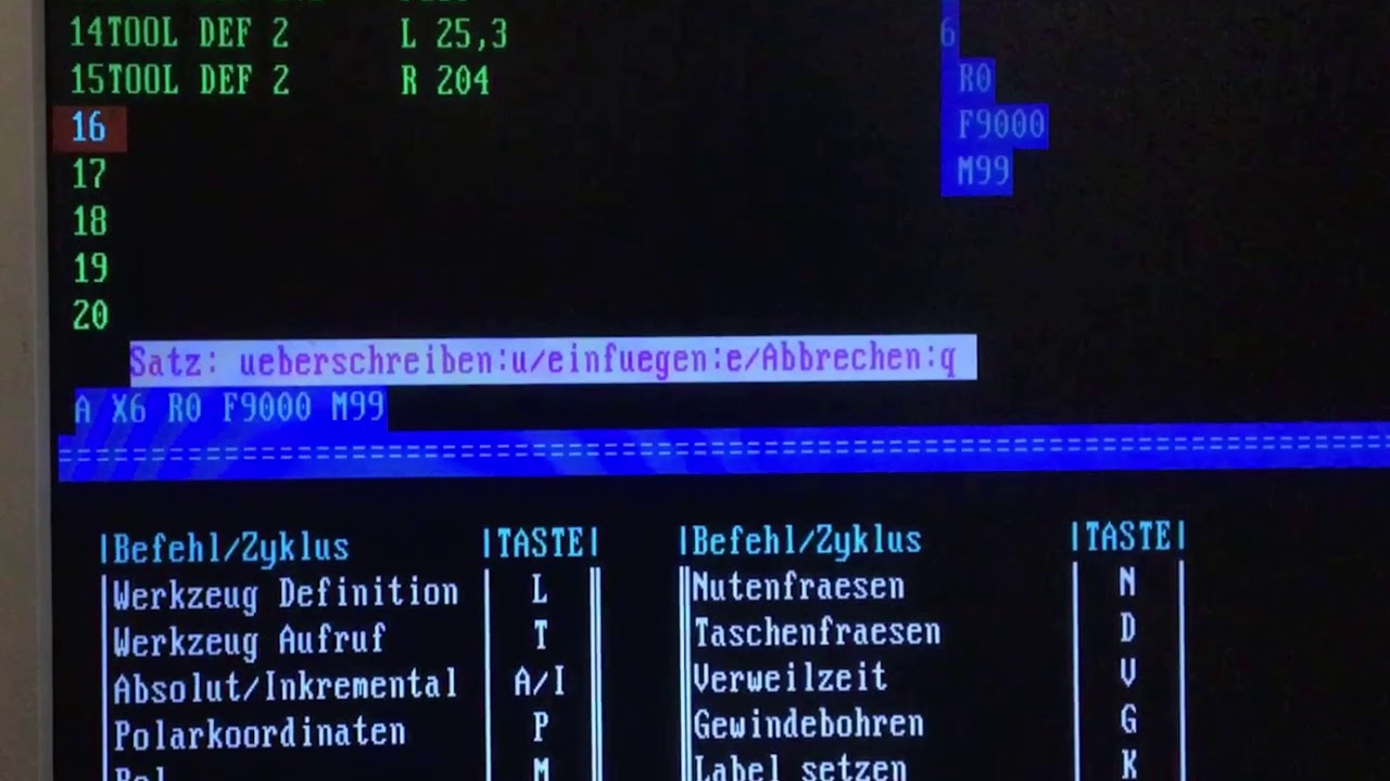 TNC135 Heidenhain am PC programmieren - Testlauf