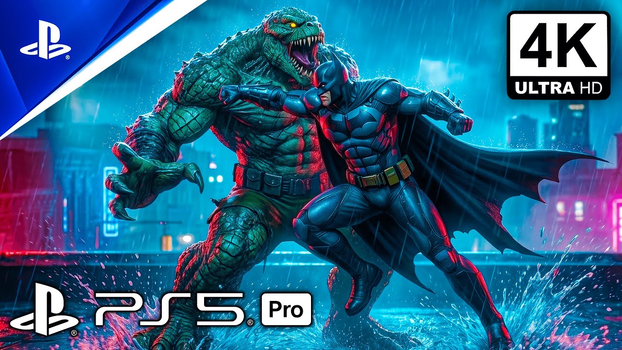 Batman Vs. Killer Croc (PS5 PRO) Ultra High Graphics Gameplay [4K HDR] Batman: Arkham Knight