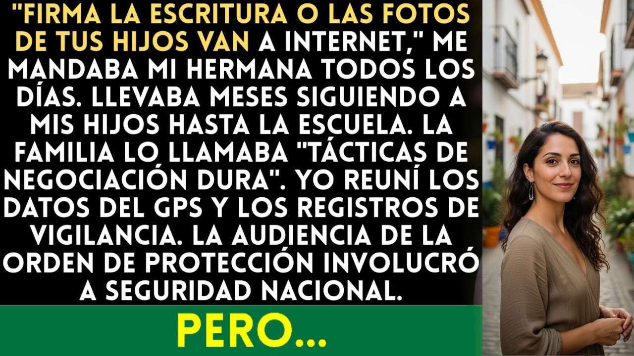 Mi hermana acosó a mi familia para obligarme a ceder una propiedad — la evidencia llegó hasta n