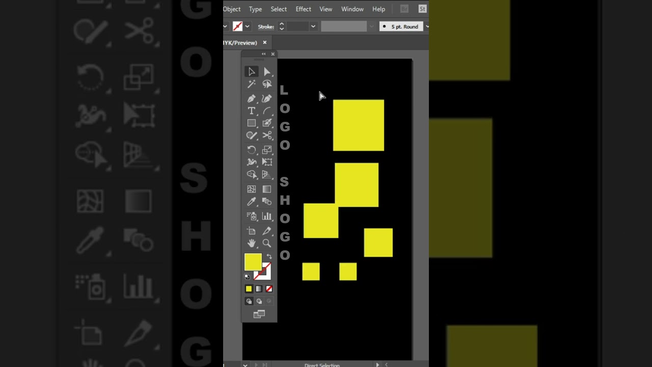 Tip 3 Select all Objects #illustrator #shortsyoutube #viralshort